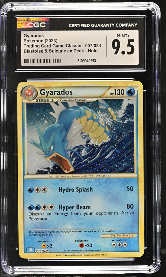 Gyarados #007/034 Pokemon Trading Card Game Classic Graded CGC 9.5
