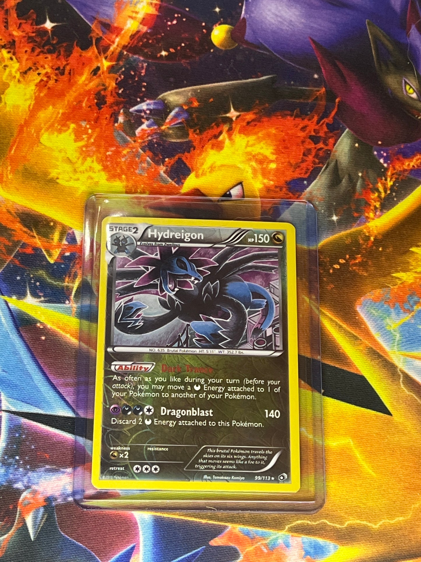 Hydreigon [Reverse Holo] #99 Pokemon Legendary Treasures