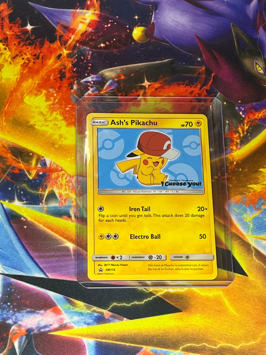 Ash's Pikachu #SM113 Pokemon Promo