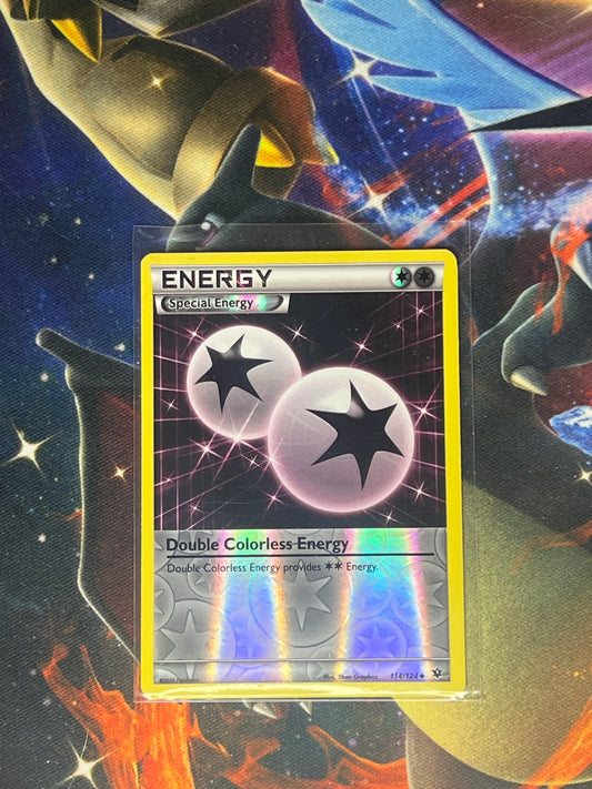 Double Colorless Energy [Reverse Holo] #114 Pokemon Fates Collide