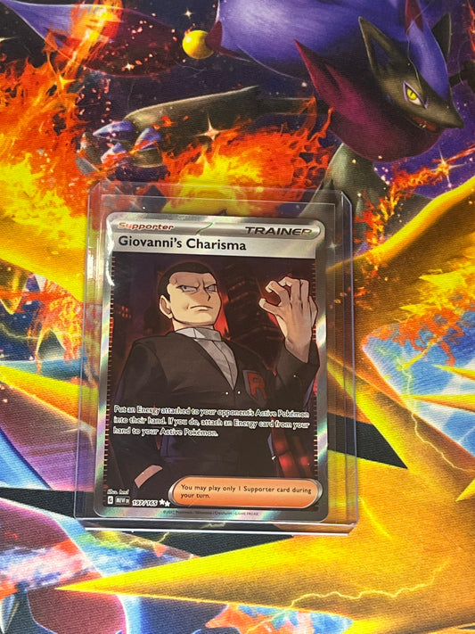 Giovanni's Charisma #197 Pokemon Scarlet & Violet 151