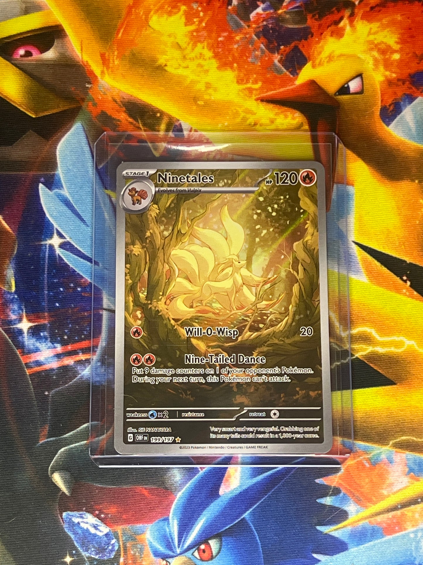 Ninetales #199 Pokemon Obsidian Flames