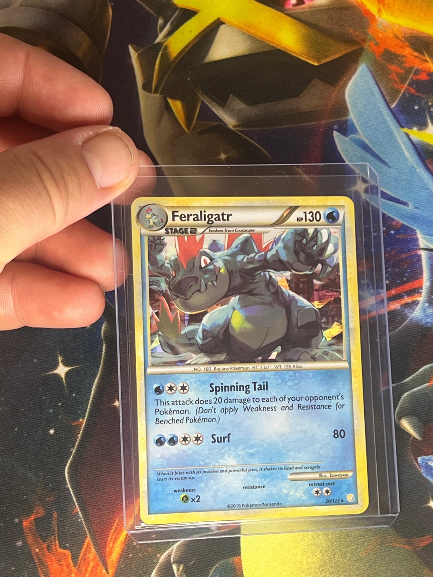 Feraligatr [Cracked Ice] #20 Pokemon HeartGold & SoulSilver