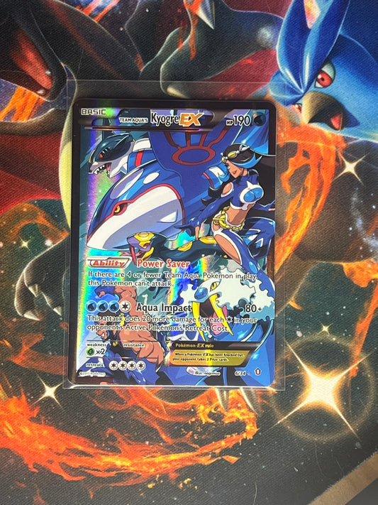 Team Aqua's Kyogre EX #6 Pokemon Double Crisis