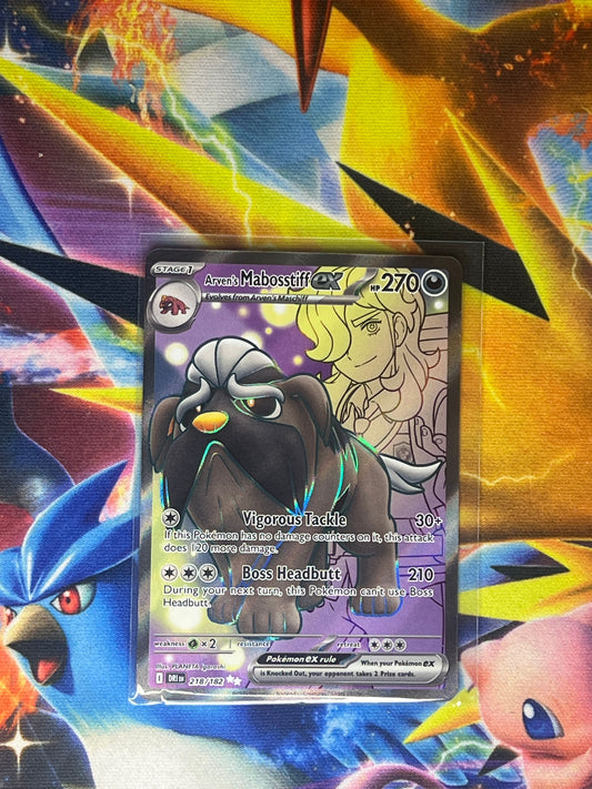 Arven's Mabosstiff Ex #218 Pokemon Destined Rivals