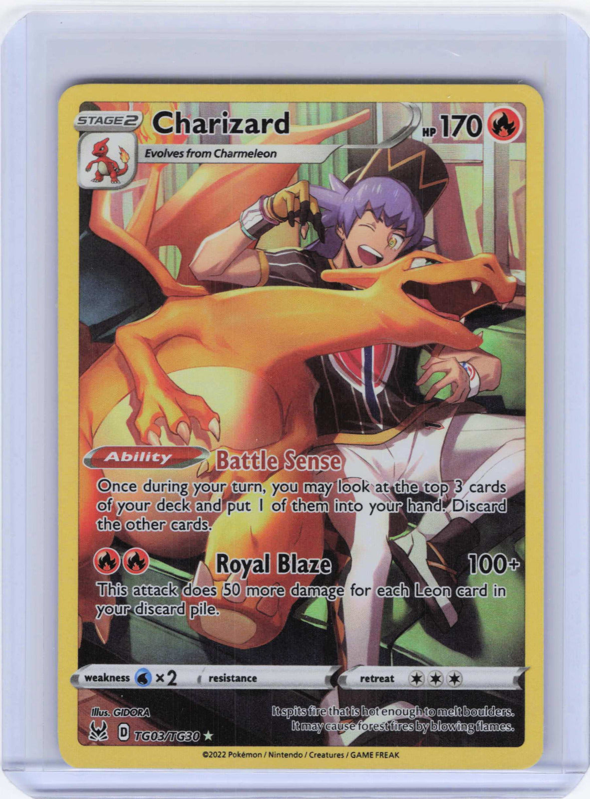 Charizard #TG03/TG30 Pokemon SWSH11: Lost Origin Trainer Gallery