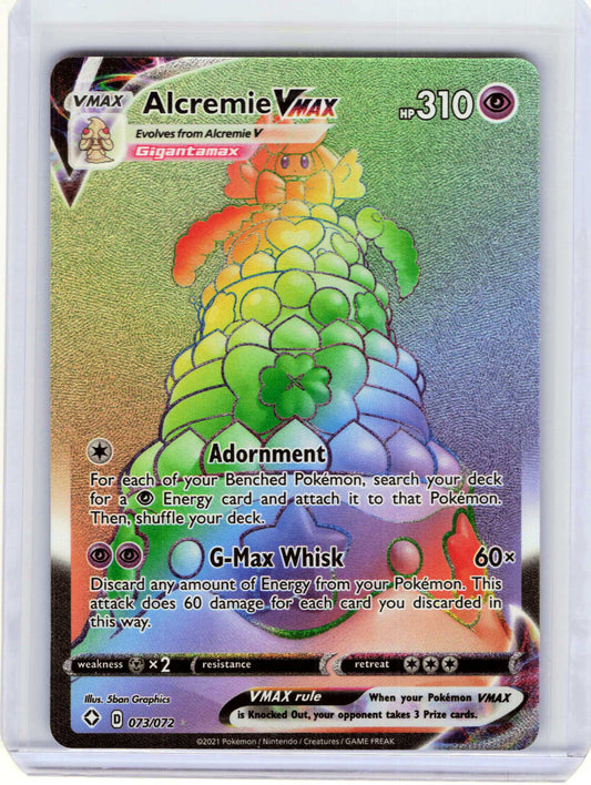 Alcremie VMAX Secret #073/072 Pokemon Shining Fates