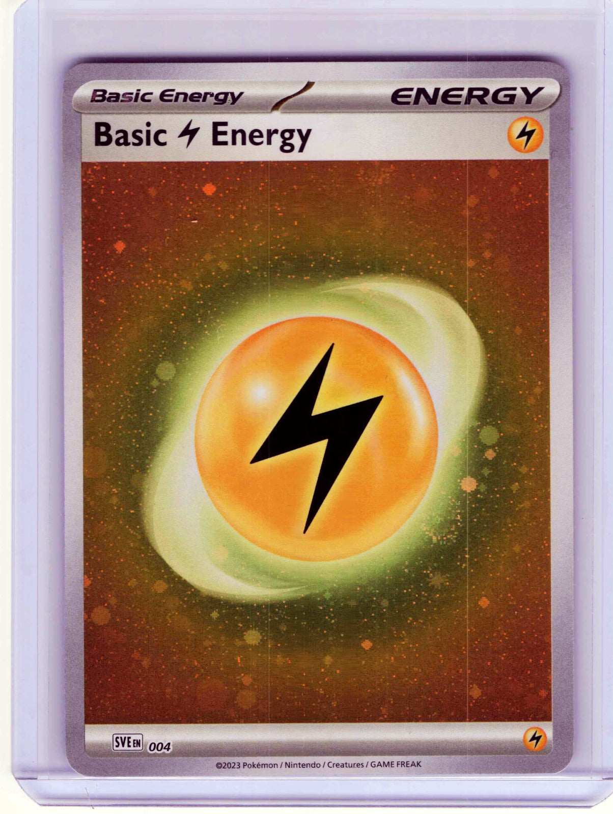 Basic Lightning Energy (Cosmos Holo) #004 Pokemon SVE: Scarlet & Violet Energies