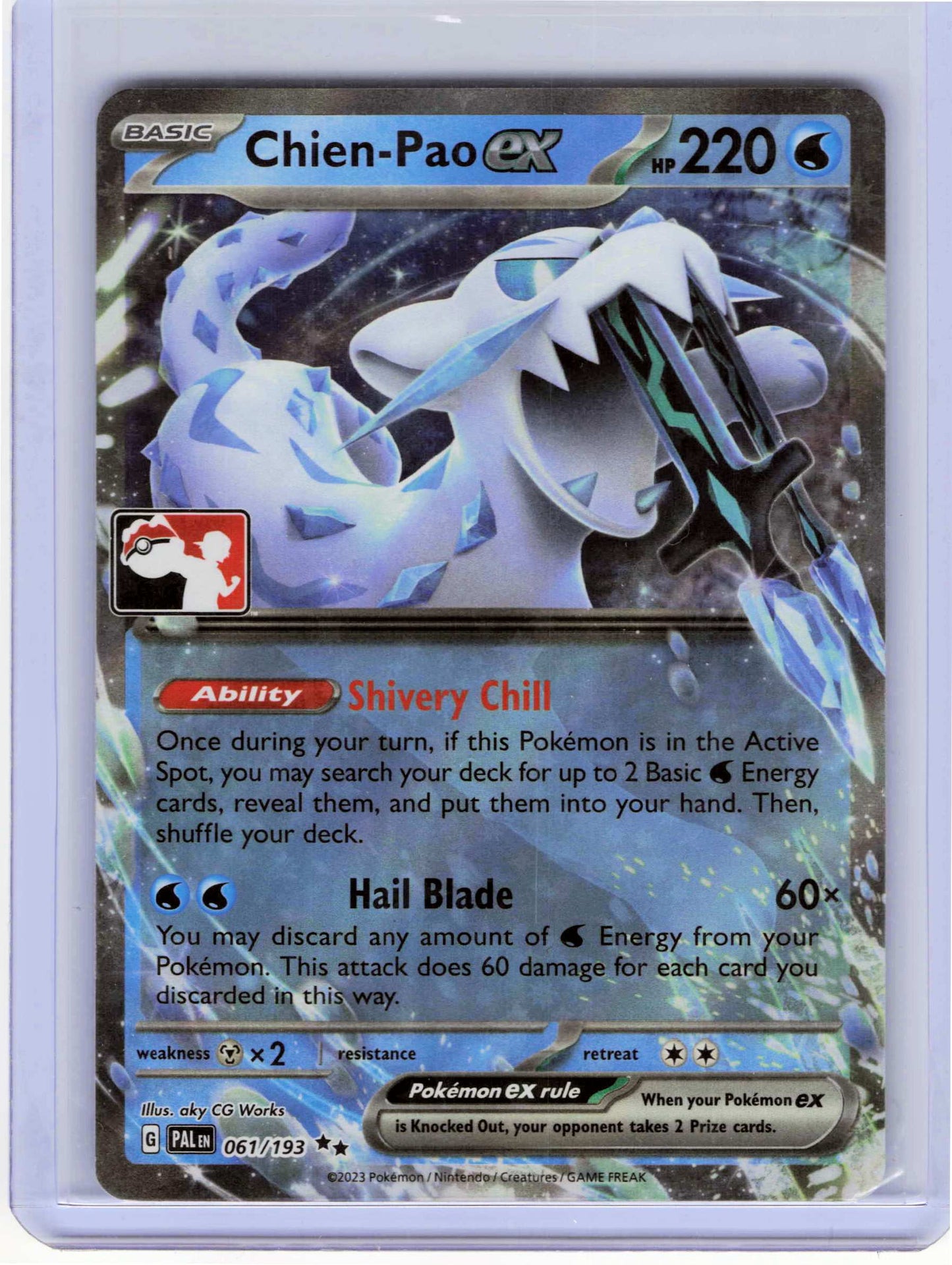 Chien-Pao ex 061/193 Double Rare Prize Pack Series Cards