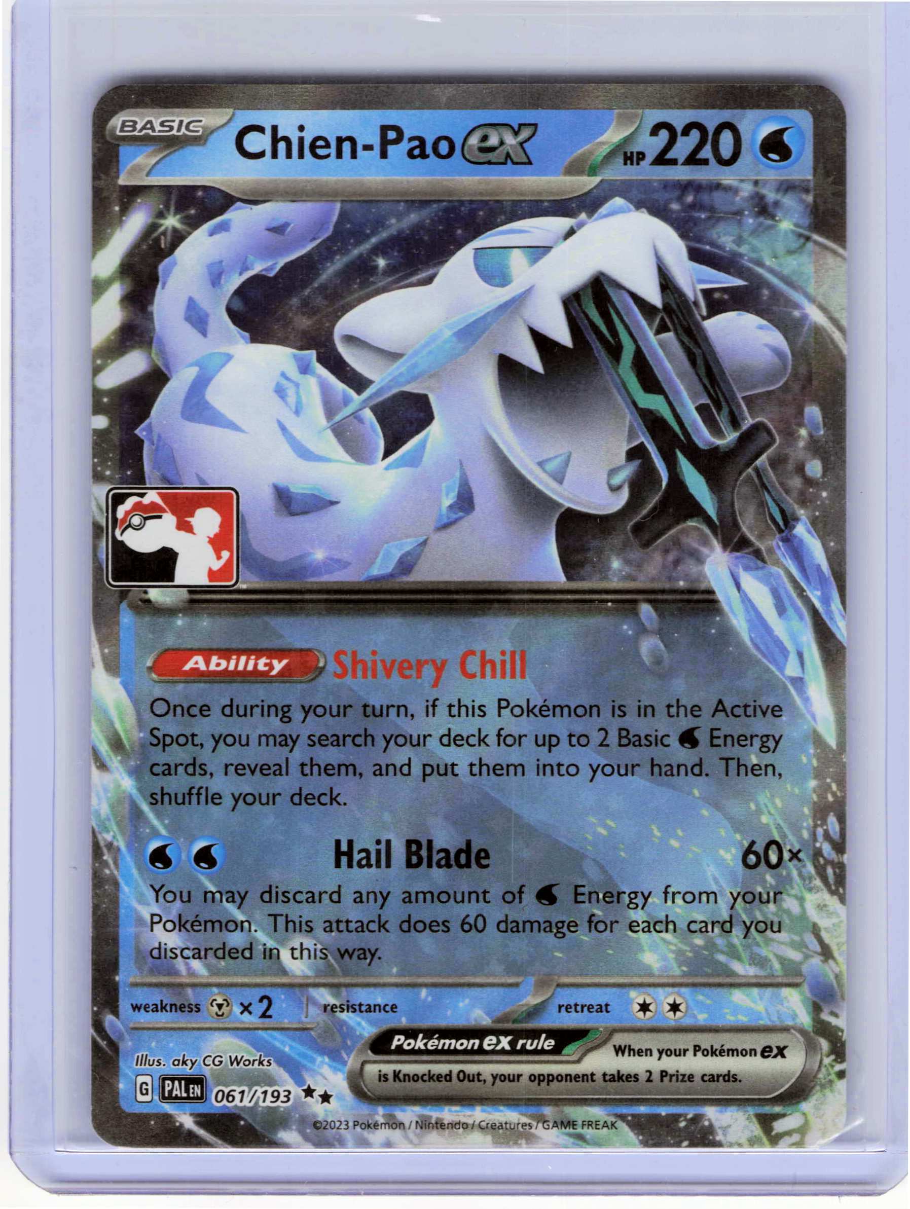 Chien-Pao ex 061/193 Double Rare Prize Pack Series Cards