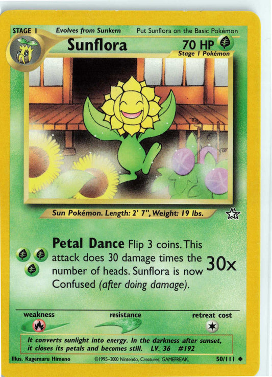 Sunflora 050/111, HP Condition, Pokemon Neo Genesis