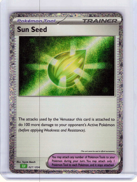 Sun Seed #027/034 Holo Pokemon Trading Card Game Classic