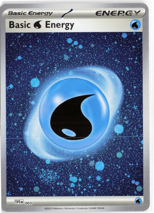 Basic Water Energy Cosmos Holo #003 Pokemon SVE: Scarlet & Violet Energies