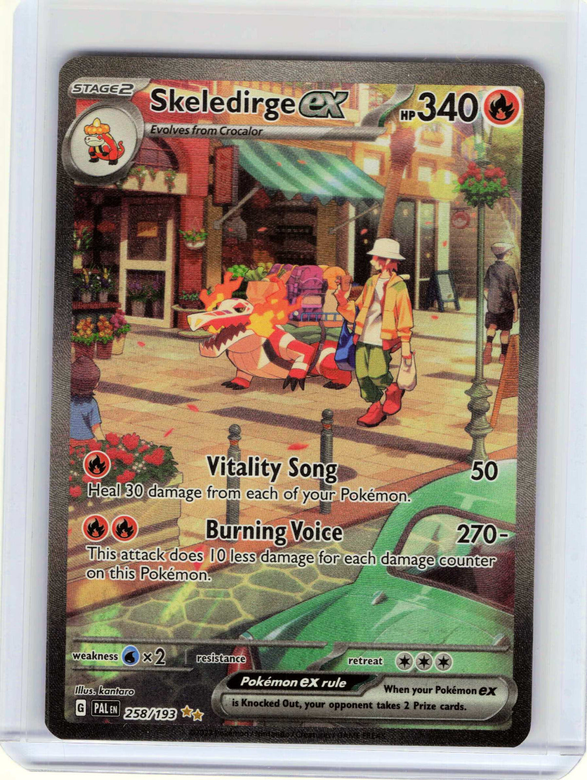 Skeledirge ex #258/193 Pokemon SV02: Paldea Evolved