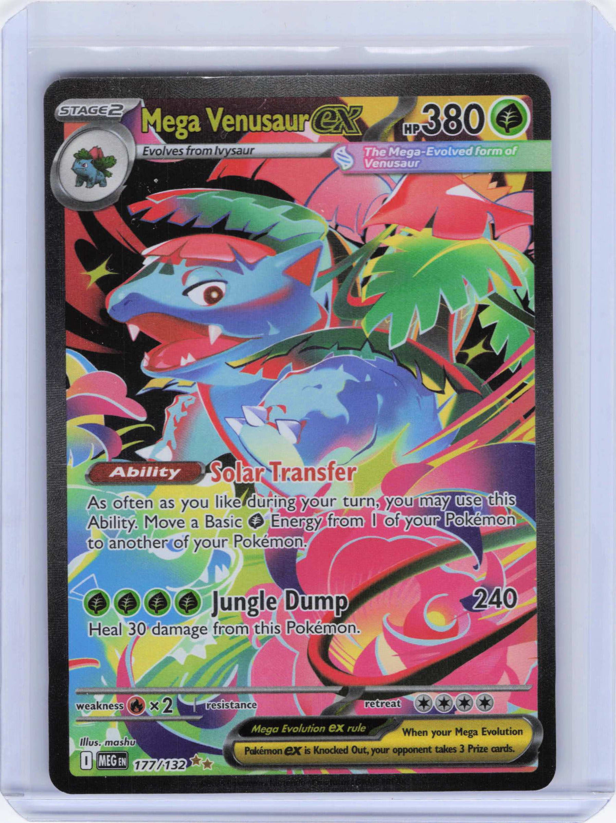 Mega Venusaur ex #177/132 Pokemon ME01: Mega Evolution