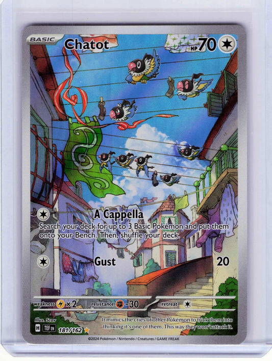 Chatot #181/162 Pokemon SV05: Temporal Forces