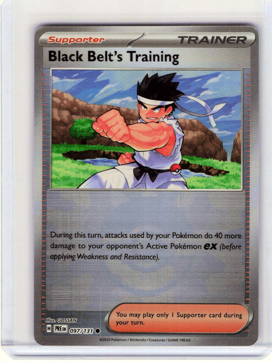 Black Belt's Training Poke Ball Pattern #097/131 Pokemon SV: Prismatic Evolutions