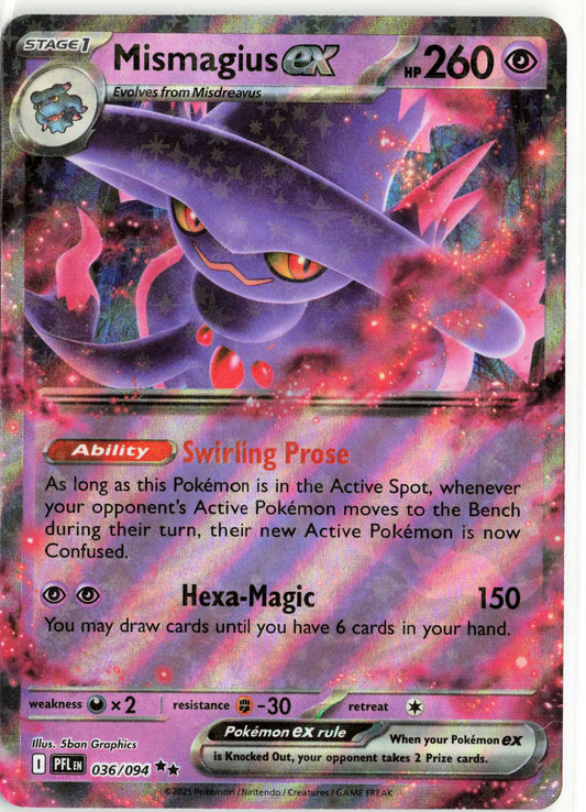 Mismagius ex #036/094 Pokemon ME02: Phantasmal Flames