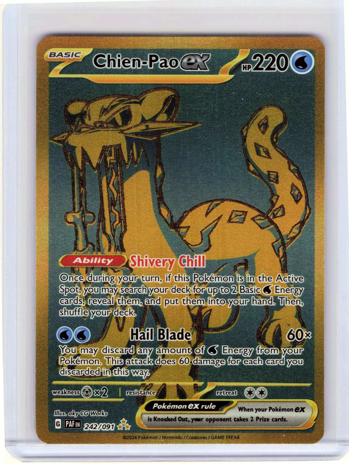 Chien-Pao ex #242/091 Pokemon SV: Paldean Fates