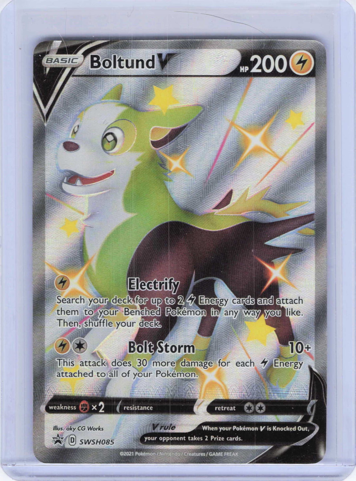 Boltund V #SWSH085 Holo Pokemon SWSH: Sword & Shield Promo Cards