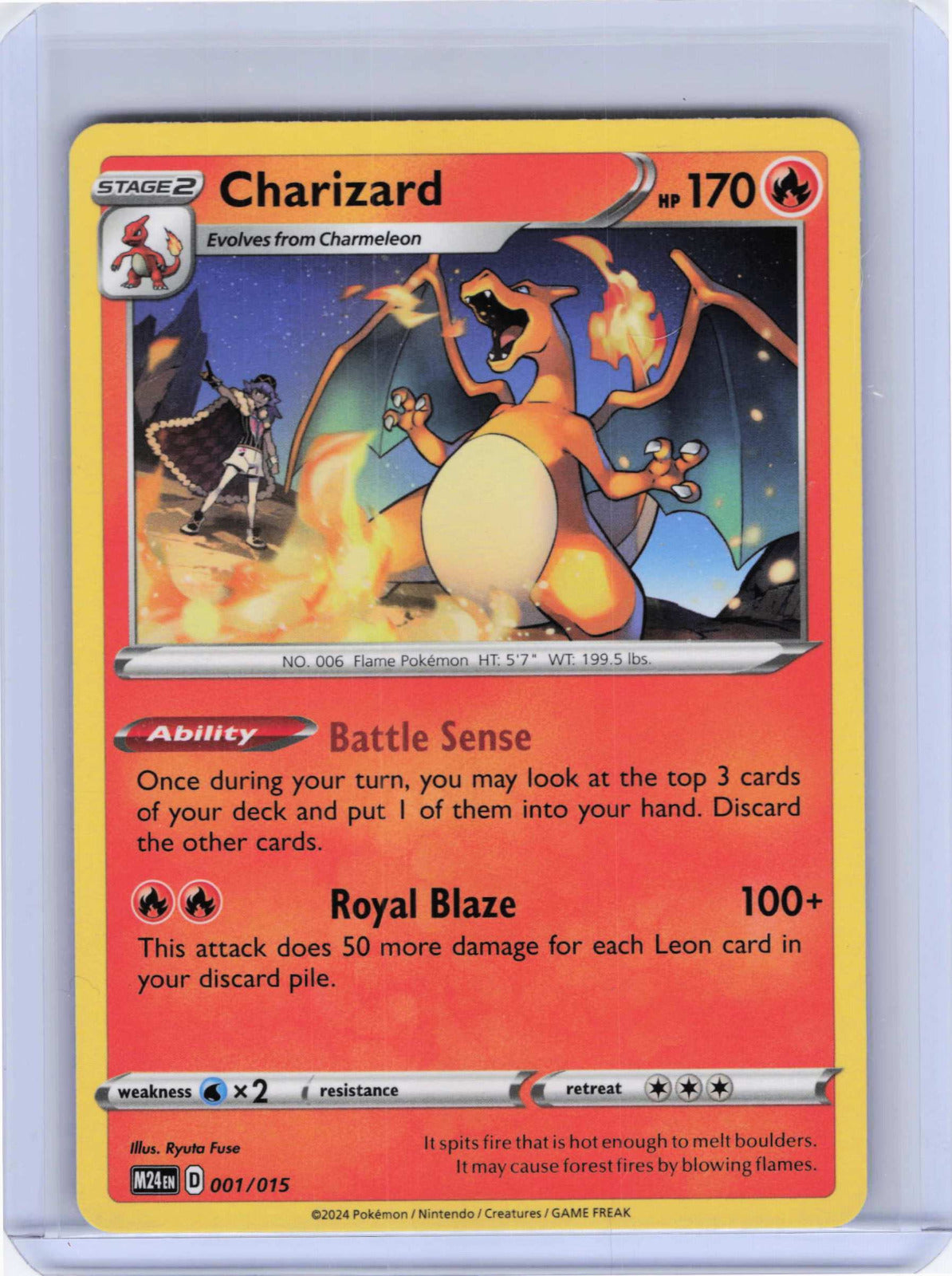 Charizard #001/015 Pokemon McDonald's Promos 2024