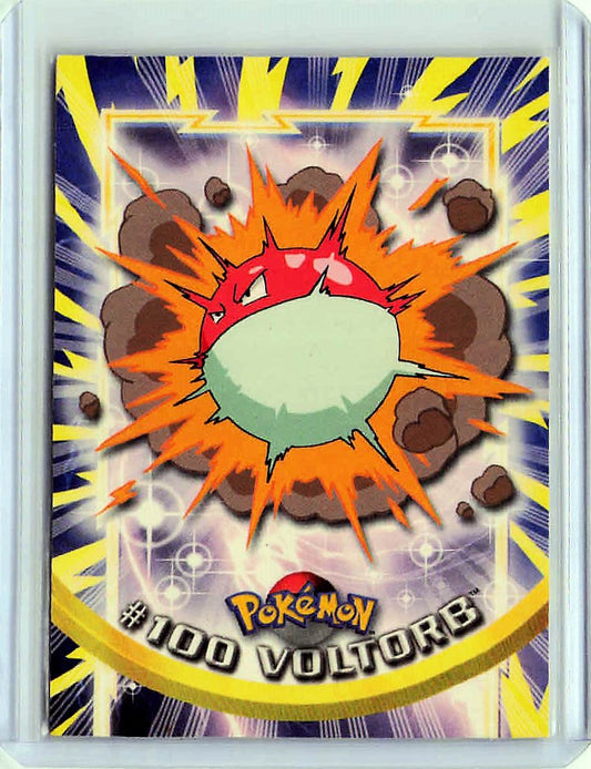 Voltorb #100 Pokemon Topps Pokemon TV Animation Edition Series 2 Blue Logo