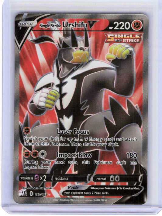 Single Strike Urshifu V Full Art #150/163 Pokemon SWSH05: Battle Styles