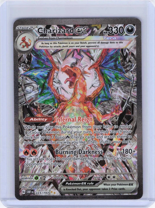 Charizard ex #223/197 Pokemon SV03: Obsidian Flames