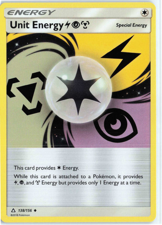 Unit Energy Lightning/Psychic/Metal #138/156 Pokemon SM Ultra Prism
