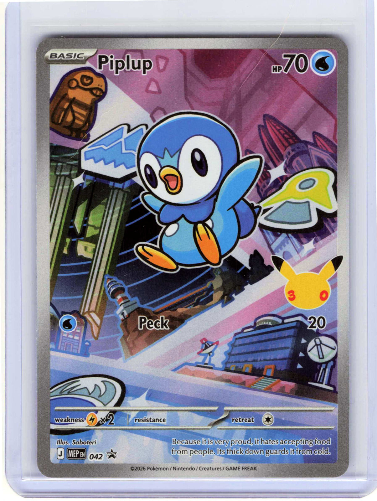 Piplup #042 Holo Pokemon ME: Mega Evolution Promo