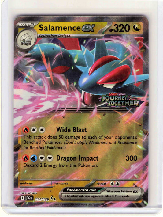 Salamence ex Journey Together Stamped #114/159 Pokemon Journey Together
