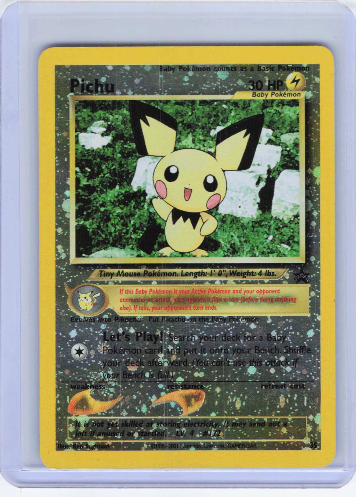 Pichu #35/53 Reverse Holo Pokemon WoTC Promo