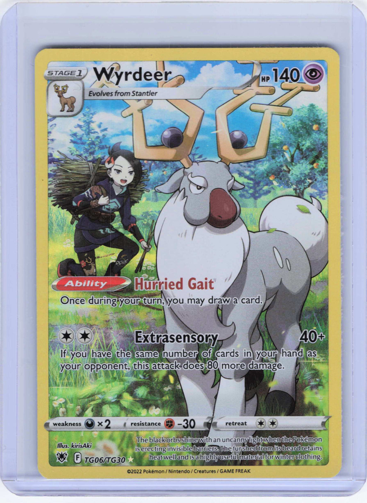 Wyrdeer #TG06/TG30 Holo Pokemon SWSH10: Astral Radiance Trainer Gallery