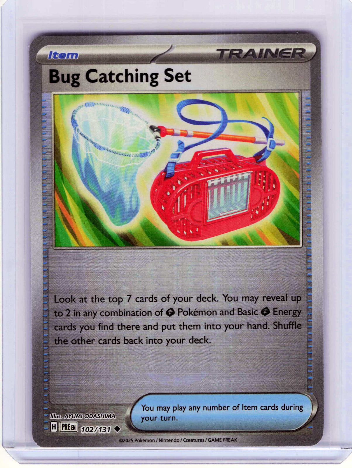 Bug Catching Set Poke Ball Pattern #102/131 Reverse Holo Pokemon SV: Prismatic Evolutions