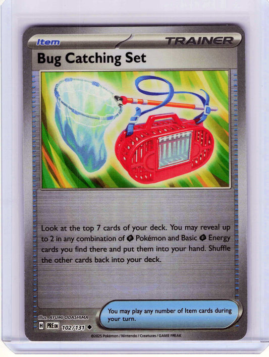 Bug Catching Set Poke Ball Pattern #102/131 Reverse Holo Pokemon SV: Prismatic Evolutions