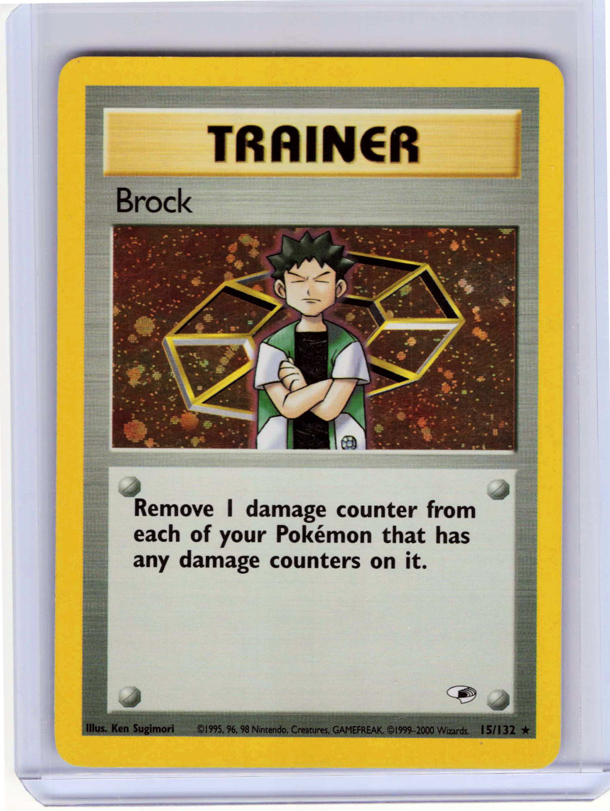 Brock #015/132 Holo LP Pokemon Gym Heroes