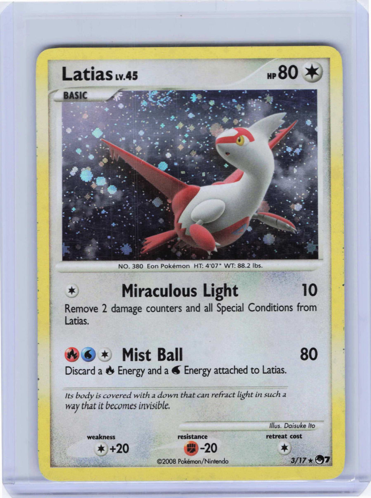 Latias #003/017 Holo Pokemon POP Series 7