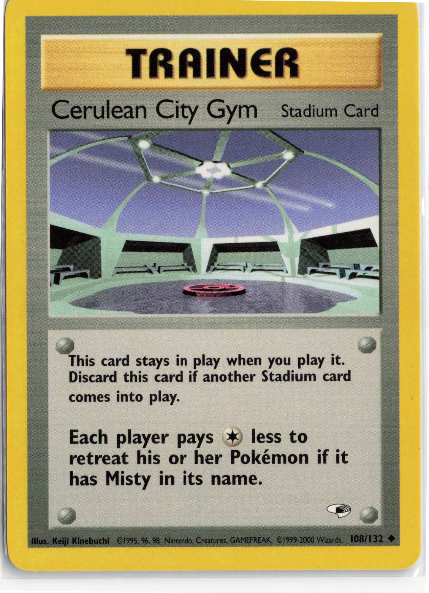 Cerulean City Gym 108/132, HP Condition, Pokemon Gym Heroes