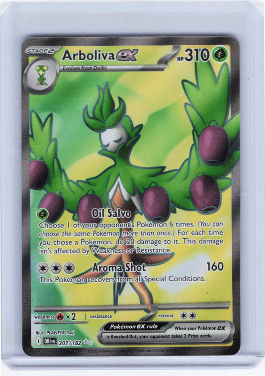 Arboliva ex 207/182, Holo, NM Condition, Pokemon SV10: Destined Rivals