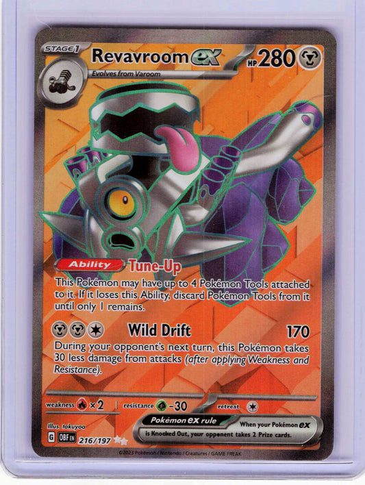 Revavroom ex #216/197 LP Pokemon SV03: Obsidian Flames