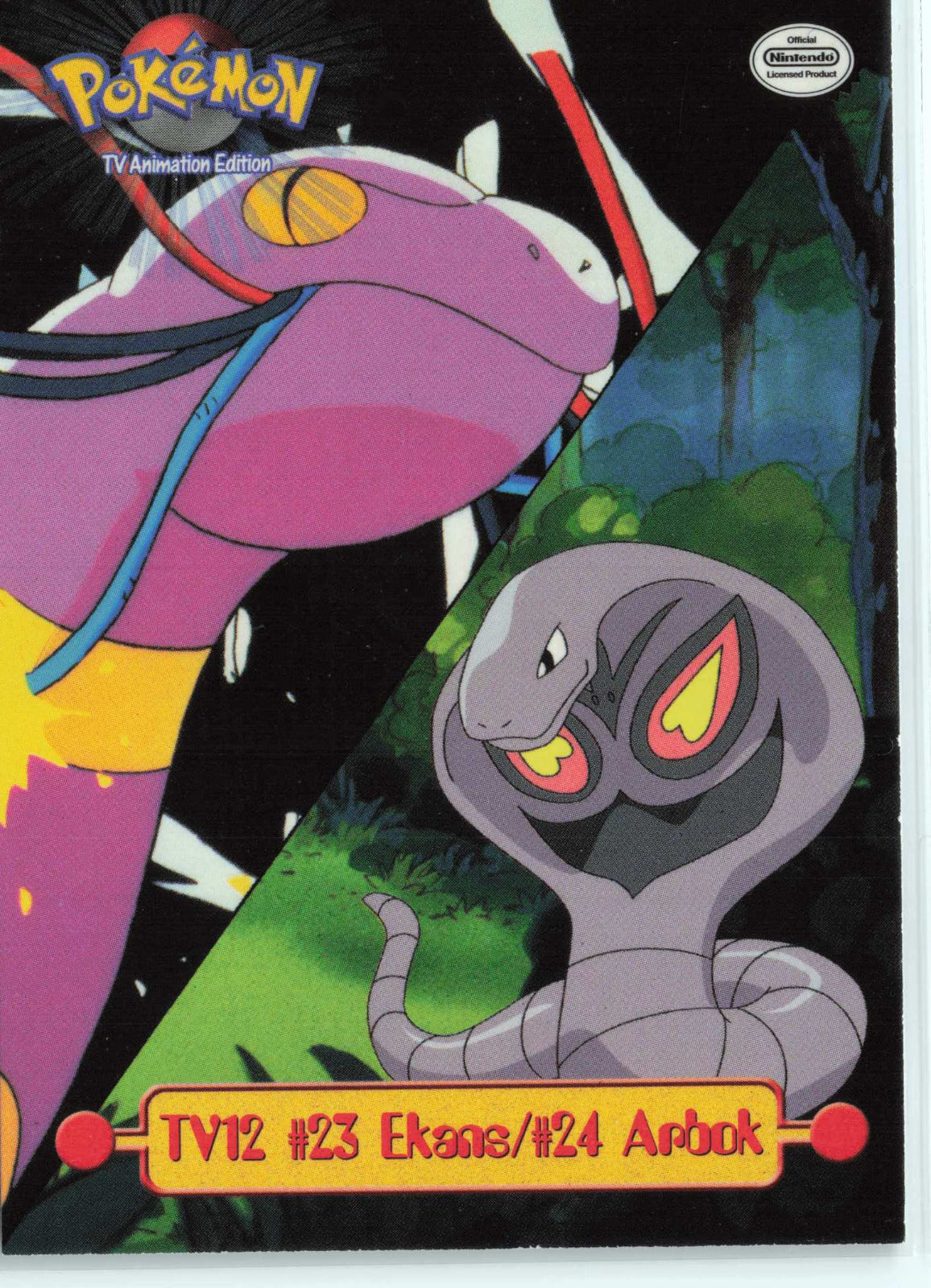 Ekans / Arbok #TV12 Pokemon Topps TV Animation Edition Series 1