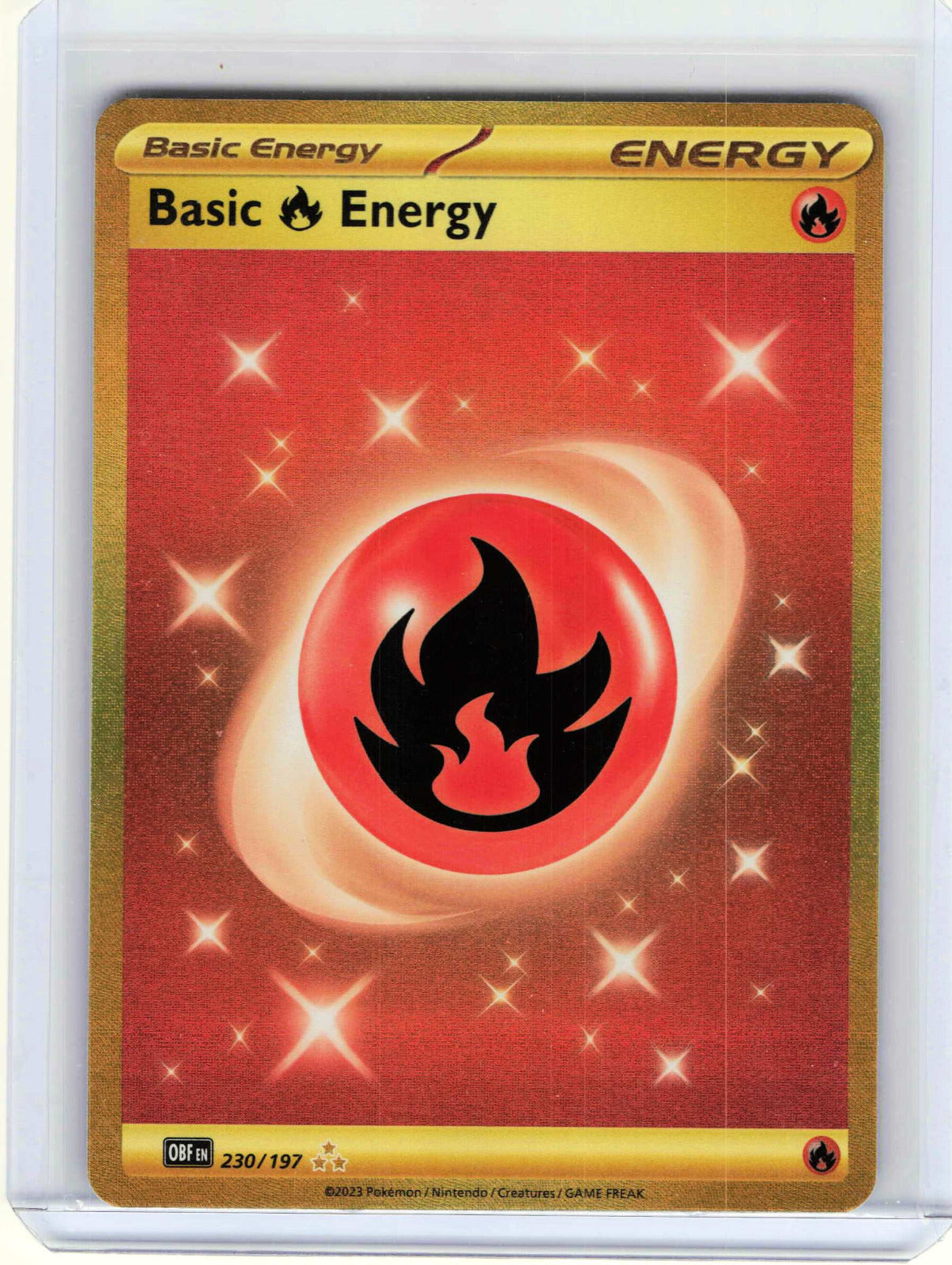 Basic Fire Energy #230/197 Pokemon SV03: Obsidian Flames