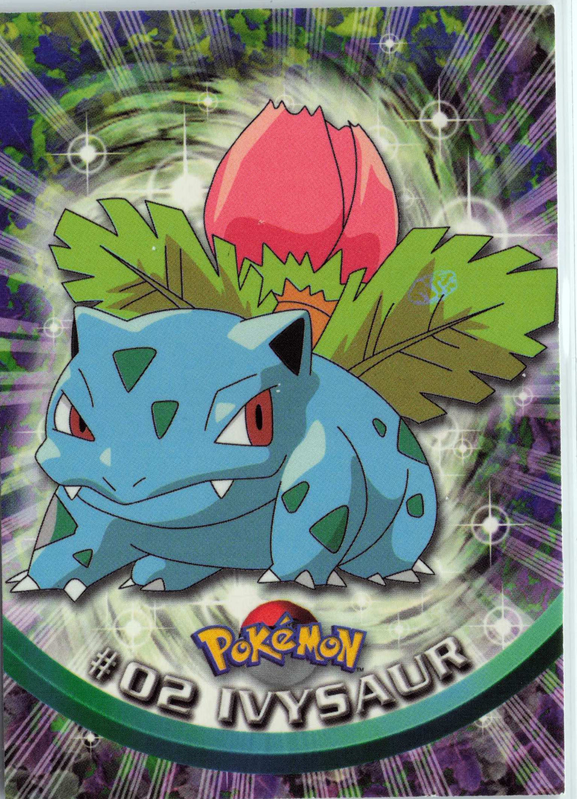 Ivysaur 2 - Black Topps Logo HP Pokemon Topps TV Animation Edition Series 1