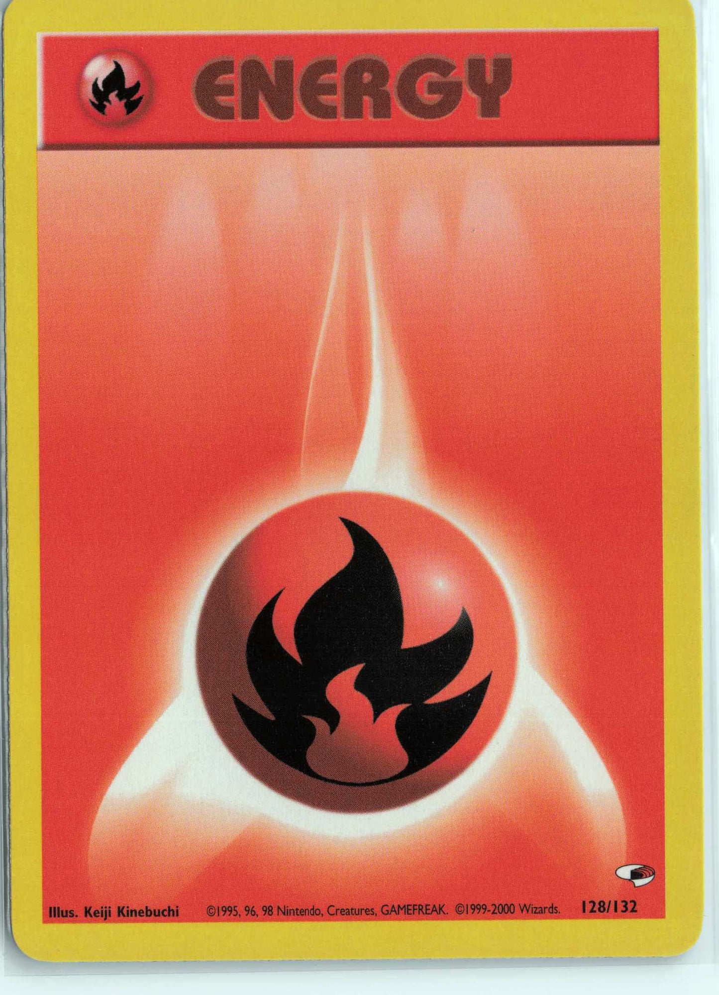 Fire Energy 128/132, HP Condition, Pokemon Gym Heroes
