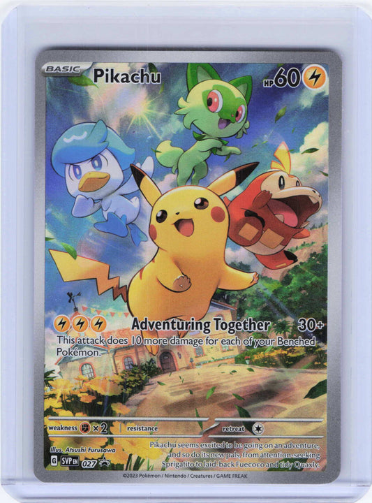 Pikachu #027 Pokemon SV: Scarlet & Violet Promo Cards
