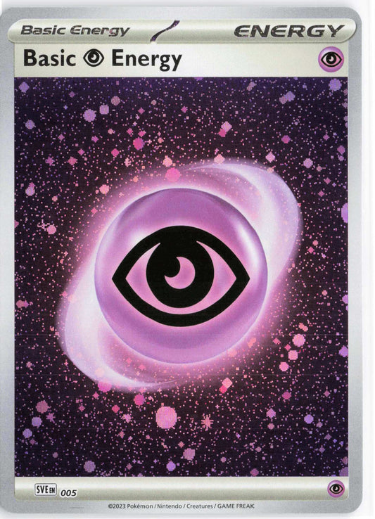 Basic Psychic Energy Cosmos Holo #005 Pokemon SVE: Scarlet & Violet Energies
