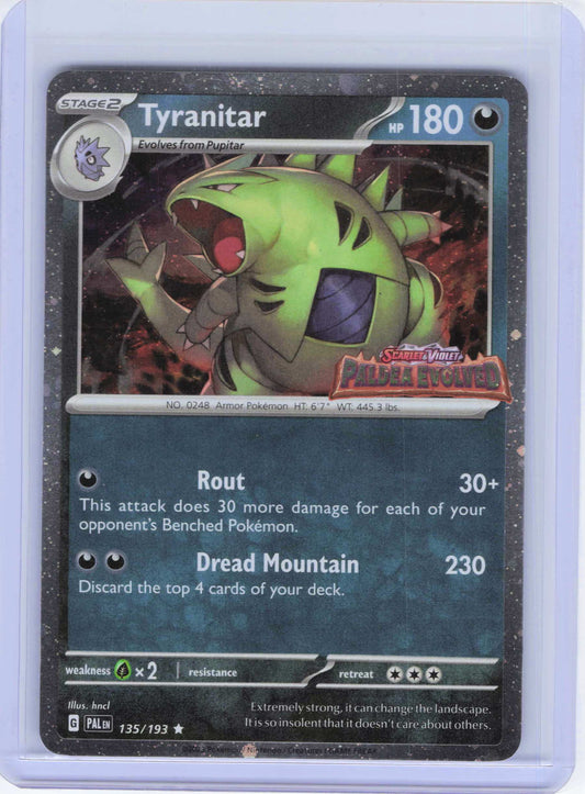 Tyranitar (Paldea Evolved Stamp) 135/193 Promo Miscellaneous Cards & Products NM