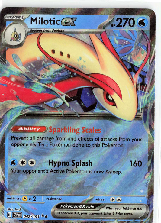 Milotic ex #042/191 Pokemon SV08: Surging Sparks