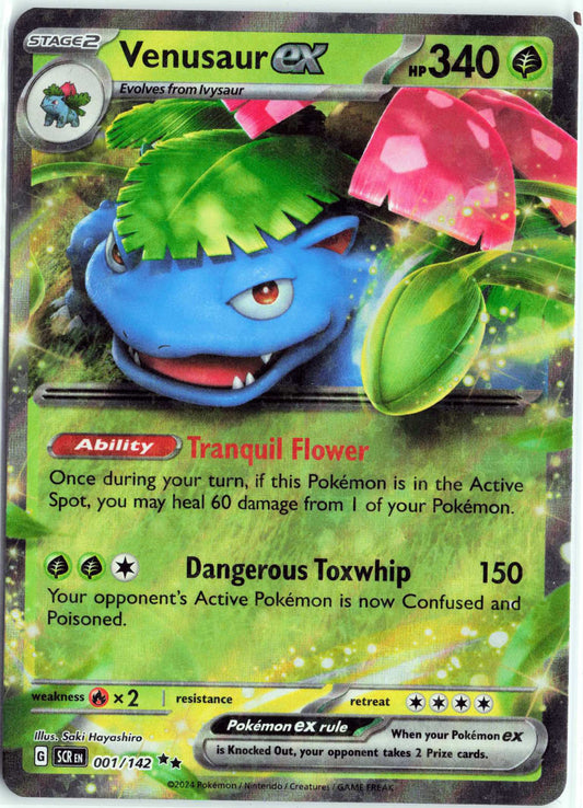 Venusaur ex #001/142 Pokemon SV07: Stellar Crown
