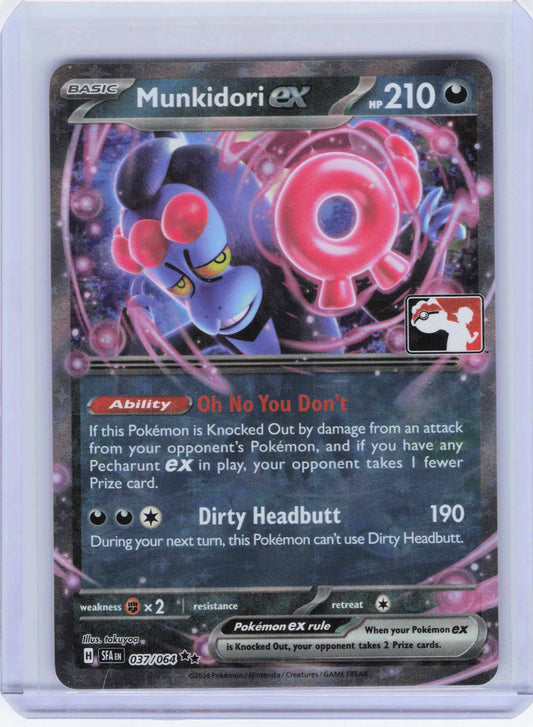 Munkidori ex - 037/064, Holo, NM Condition, Pokemon Prize Pack Series Cards